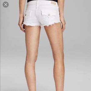True Religion White Denim Cut Offs 27
